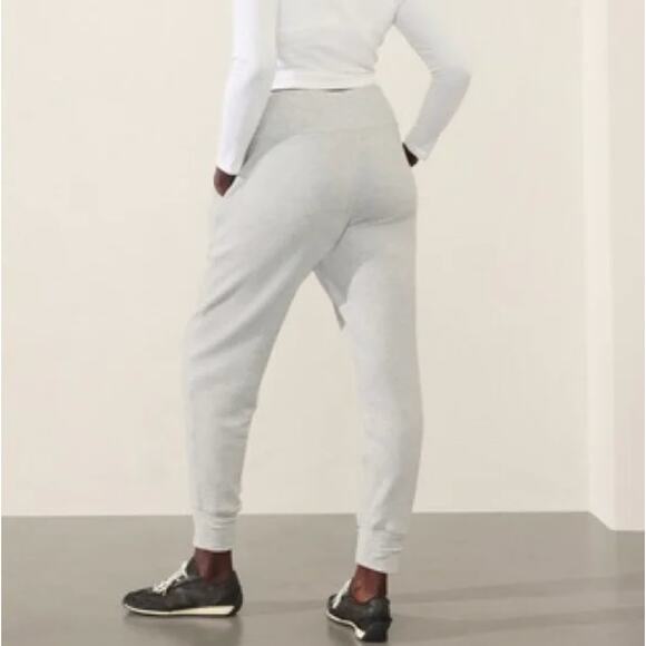 ATHLETA NWT Coaster Luxe Waffle Tencel/Cotton High Rise Jogger XLT Grey Heather - Picture 2 of 3